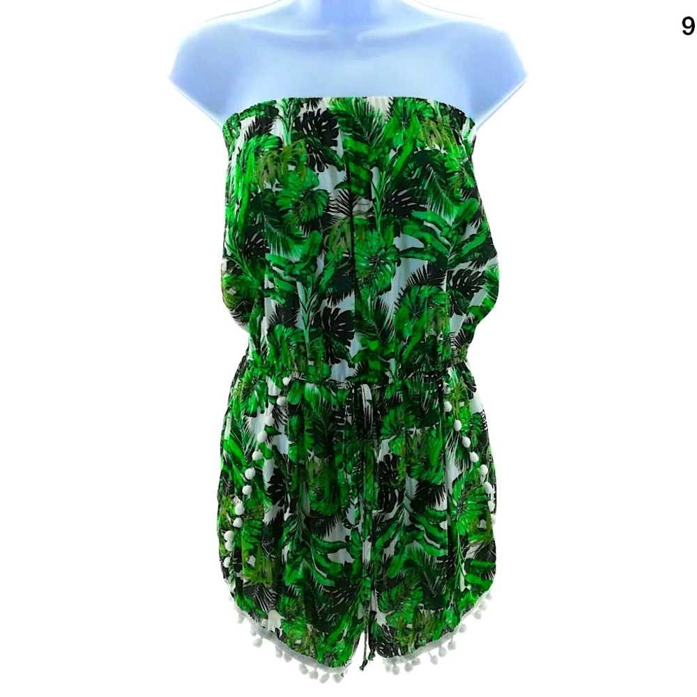 SALTY LEMON TROPICAL BEACH SUMMER ROMPER SMALL